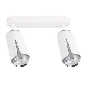 Spot sufitowy biały chromowany FLOWER 2xGU10x8W wym:10×36,1x7cm Milagro 866244 Spot sufitowy biały chromowany FLOWER 2xGU10x8W wym:10×36,1x7cm Milagro 866244