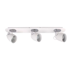 Spot sufitowy chromowany biały OXFORD 3xGU10x50W wym:14,5x57x6,5cm Italux 866279 Spot sufitowy chromowany biały OXFORD 3xGU10x50W wym:14,5x57x6,5cm Italux 866279