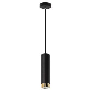 Spot sufitowy czarno-złoty Glori 1xG9x40W wym: 13x6x6 cm Lampex 858223 Spot sufitowy czarno-złoty Glori 1xG9x40W wym: 13x6x6 cm Lampex 858223