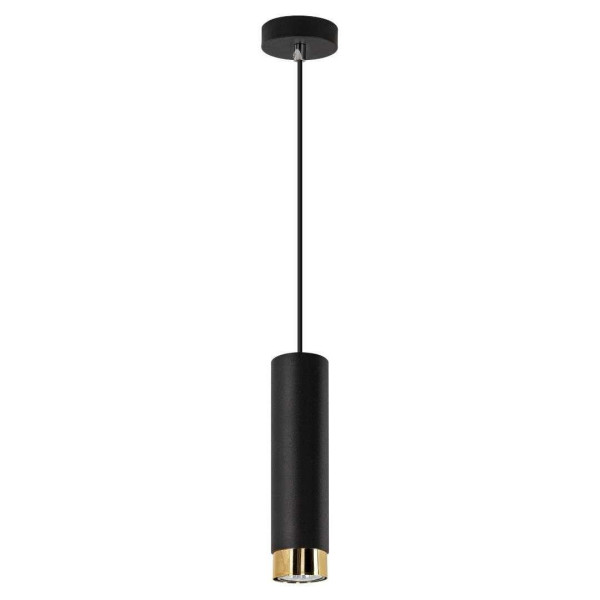 Spot sufitowy czarno-złoty Glori 1xG9x40W wym: 13x6x6 cm Lampex 858223
