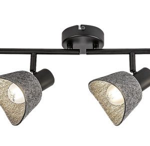 Spot sufitowy popielato-czarny FARELIA 4xE14x10W wym:21x70x11cm Rabalux 866255 Spot sufitowy popielato-czarny FARELIA 4xE14x10W wym:21x70x11cm Rabalux 866255