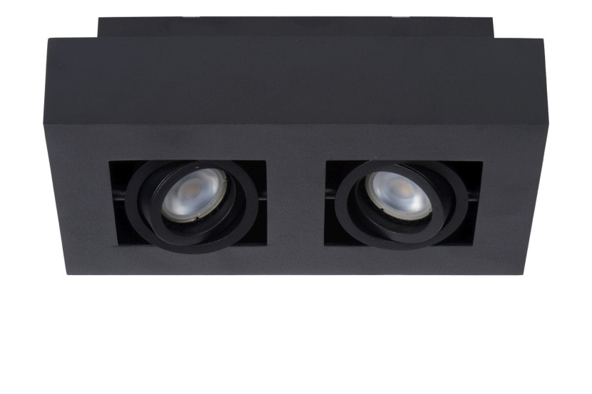 Spot XIRAX czarny 2xGU10x5W wym:8,8x25x14cm IP20 Lucide 991524