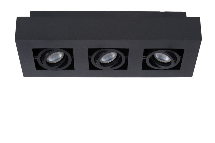 Spot XIRAX czarny 3xGU10x5W wym:8,8x36x14cm IP20 Lucide 991557