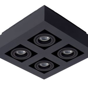 Spot XIRAX czarny 4xGU10x5W wym:8,8x25x25cm IP20 Lucide 991522