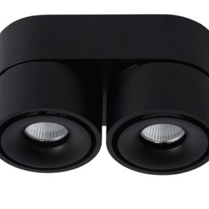 Spot YUMIKO okrągły czarny LED 8W biały ciepły 1268lm IP20 Lucide 1038977