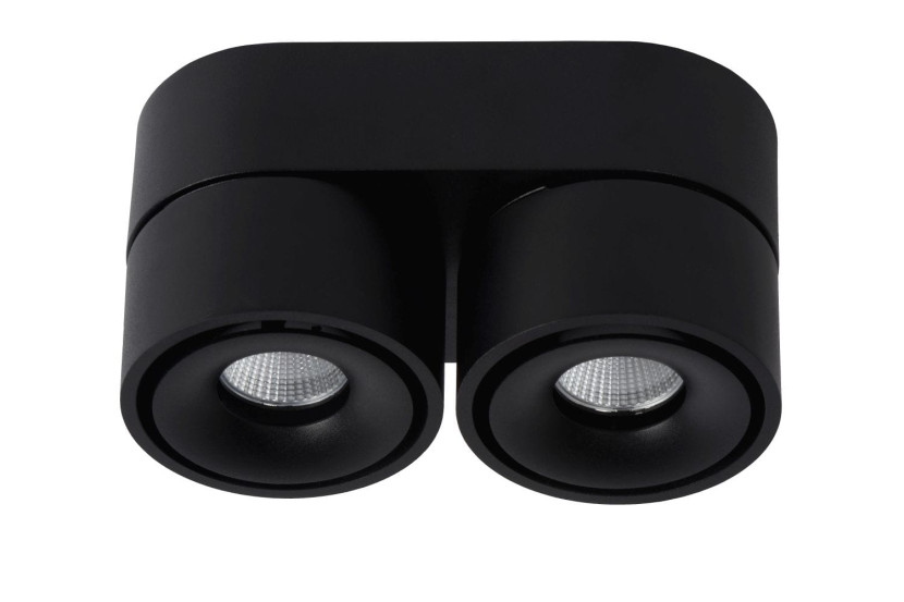Spot YUMIKO okrągły czarny LED 8W biały ciepły 1268lm IP20 Lucide 1038977