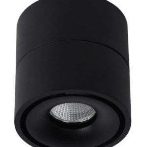 Spot YUMIKO okrągły czarny LED 8W biały ciepły 627lm IP20 Lucide 1039043