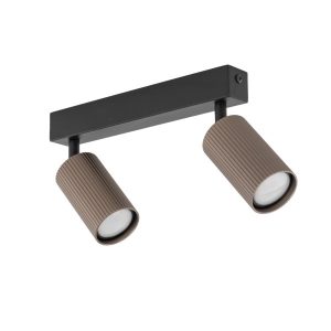 Spoty Regulowane Tk Lighting Tune Brązowe Tytan Listwa 2Xgu10 964141