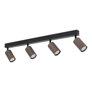 Spoty Regulowane Tk Lighting Tune Brązowe Tytan Listwa 4Xgu10 964139