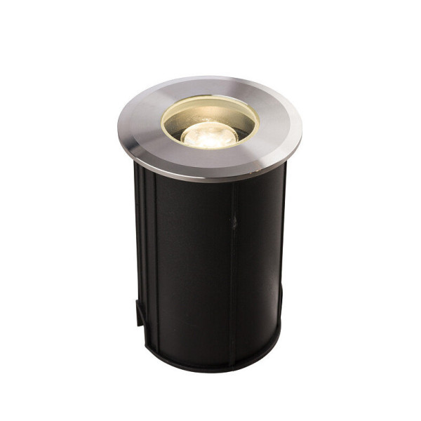 Srebrna lampa gruntowa PICCO 9105 LED 1W 3000K okrągła IP67 219566
