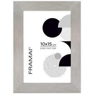 Srebrna ramka na zdjęcia 10×15 cm rama MDF ramki zdjęcie 15×10 cm FRAMAI® 1017920