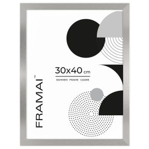 Srebrna ramka na zdjęcia 30×40 cm rama prostokątna FRAMAI® 974059