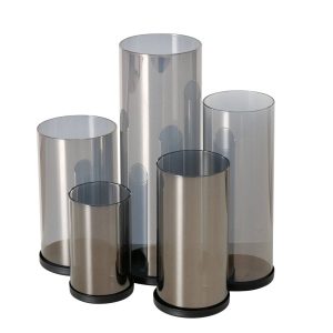 Srebrne świeczniki, metalowe, 4 sztuki 262356 Srebrne świeczniki, metalowe, 4 sztuki 262356