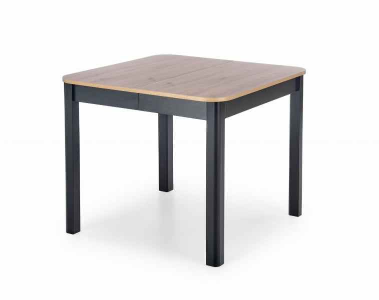 ST46m 90x90 cm stół blat dąb artisan nogi czarne 667510