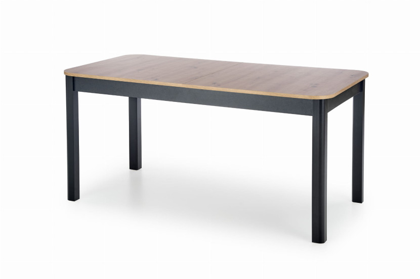 ST47M stół 80x160-200 cm blat dąb artisan nogi czarne 667511