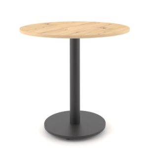 ST60M stół okrągły dąb artisan nogi metalowe czarne 747484 ST60M stół okrągły dąb artisan nogi metalowe czarne 747484