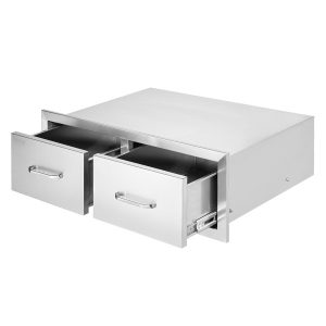 Stalowe Szuflady Kuchenne do Zabudowy – do Kuchni Zewnętrznych i Grilla 937015