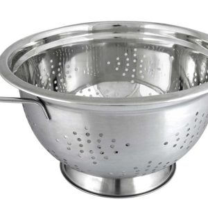 Stalowy durszlak głęboki 24cm z uchwytami KINGHOFF 652934 Stalowy durszlak głęboki 24cm z uchwytami KINGHOFF 652934
