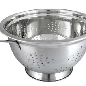 Stalowy durszlak głęboki 28cm z uchwytami KINGHOFF 653262 Stalowy durszlak głęboki 28cm z uchwytami KINGHOFF 653262