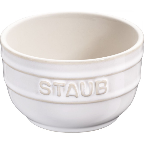 Staub Mini Ramekin Okrągły, 2 szt. - 200 ml, Kość słoniowa 703849