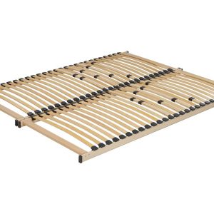 Stelaż do łóżka 160 x 200 drewno 60 listew sprężynujących 452733 Stelaż do łóżka 160 x 200 drewno 60 listew sprężynujących 452733