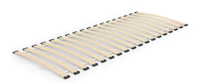 Stelaż łóżka 70x140 wkład pod materac 11 listew sprężynujących 95kg 653276
