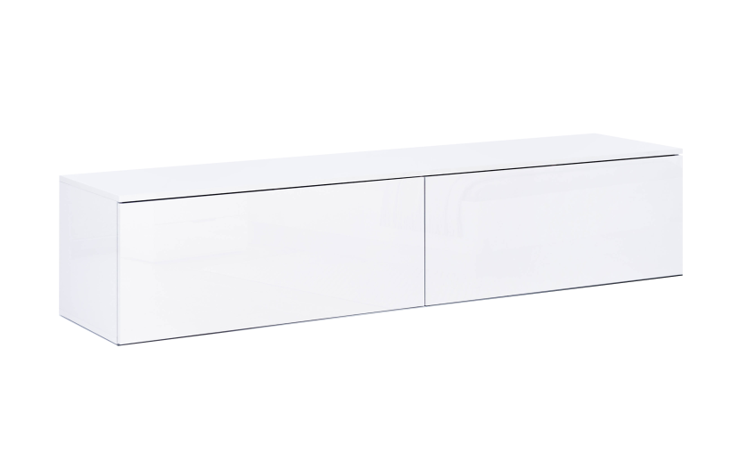 Stojąca szafka RTV 175 cm biały połysk 847784
