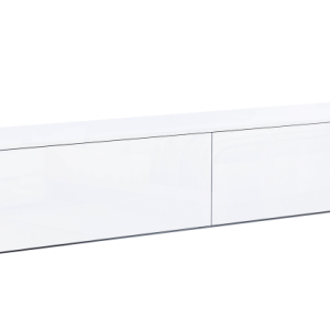 Stojąca szafka RTV 210 cm biały połysk 847780 Stojąca szafka RTV 210 cm biały połysk 847780