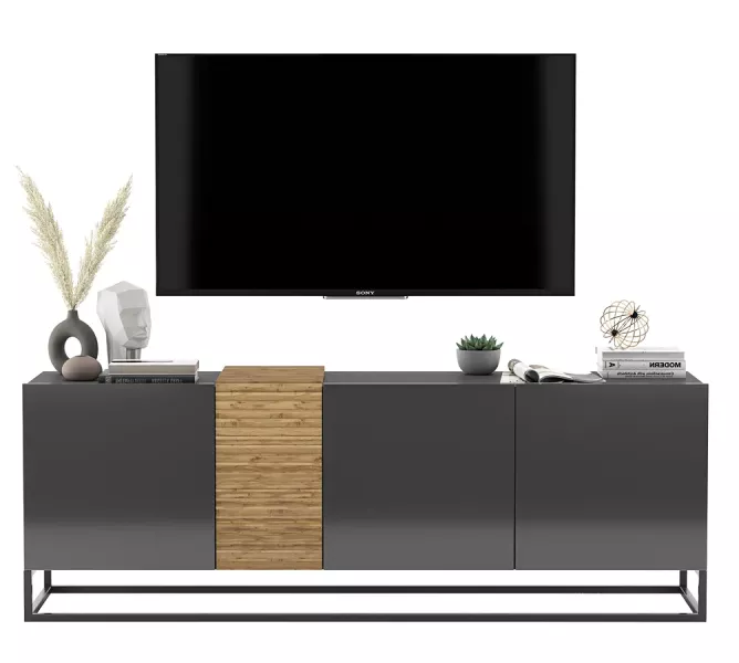 Stojąca szafka rtv grafit - Xyero 708122