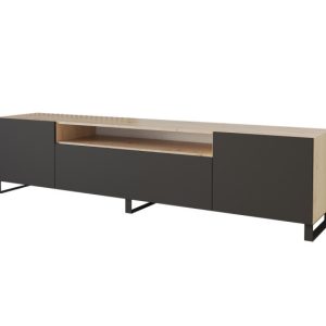 Stojąca szafka RTV system Push-to-Open ELIO-S – 200x53x41 cm – Beżowy 654523 Stojąca szafka RTV system Push-to-Open ELIO-S – 200x53x41 cm – Beżowy 654523
