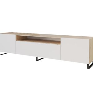 Stojąca szafka RTV system Push-to-Open ELIO-S – 200x53x41 cm – Beżowy 654521 Stojąca szafka RTV system Push-to-Open ELIO-S – 200x53x41 cm – Beżowy 654521