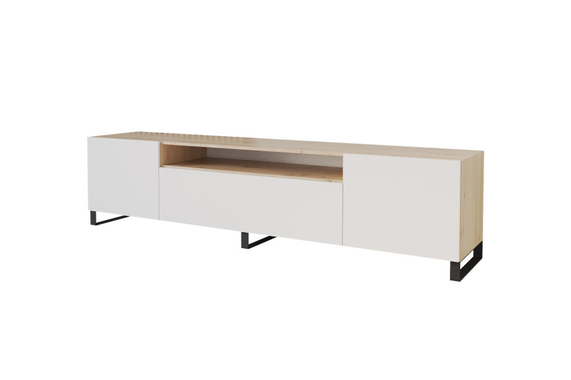 Stojąca szafka RTV system Push-to-Open ELIO-S - 200x53x41 cm - Beżowy 654521