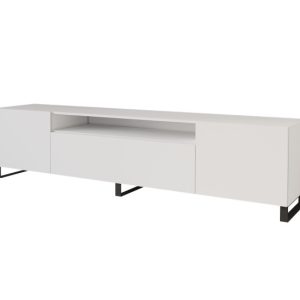 Stojąca szafka RTV system Push-to-Open ELIO-S – 200x53x41 cm – Biały 654514 Stojąca szafka RTV system Push-to-Open ELIO-S – 200x53x41 cm – Biały 654514