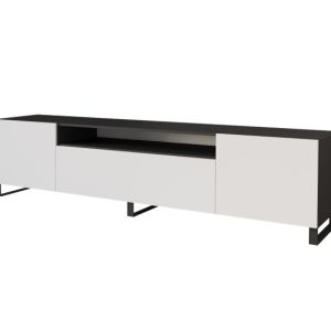 Stojąca szafka RTV system Push-to-Open ELIO-S – 200x53x41 cm – Czarny 654518 Stojąca szafka RTV system Push-to-Open ELIO-S – 200x53x41 cm – Czarny 654518