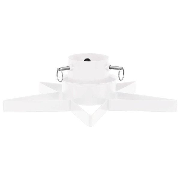 Stojak choinkowy Biały Metal vidaXL 413937