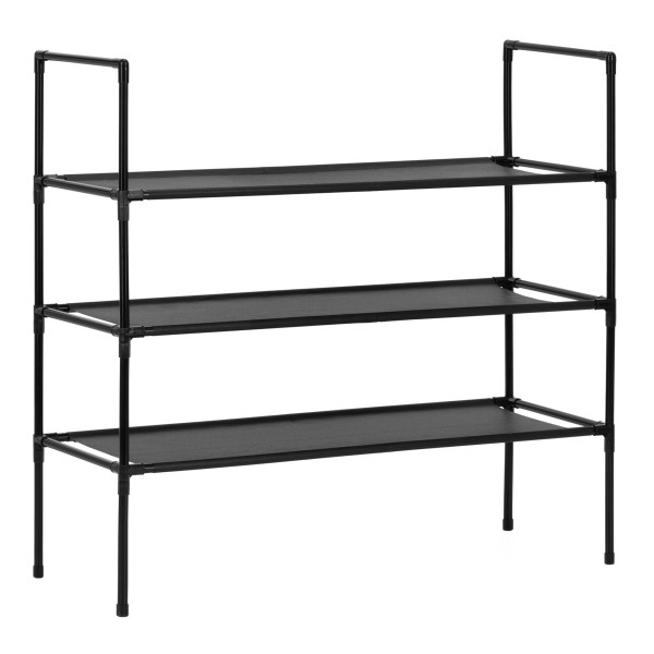 Stojak na buty 3 poziomy regał na obuwie szafka metalowa 70x72x28 cm 847155