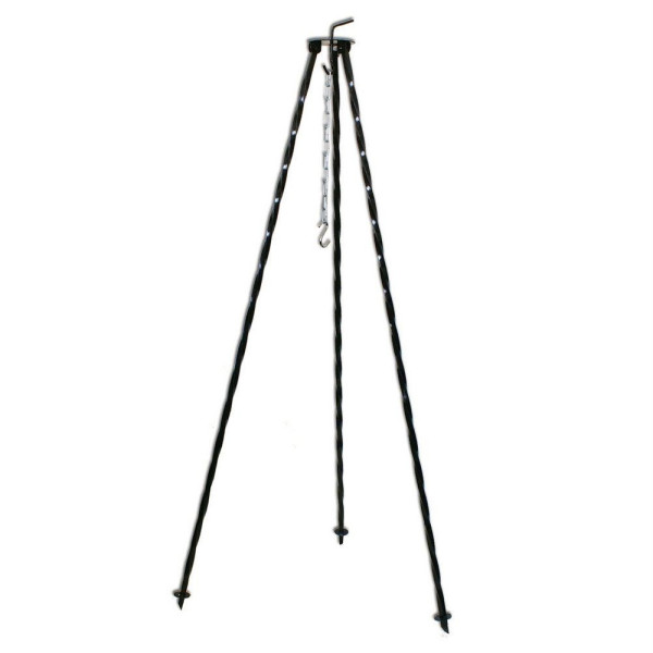 Stojak na kociołek, ruszt grillowy trójnóg żelazny 120 cm 218460