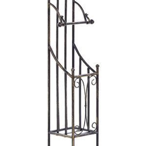 Stojak na papier toaletowy akcesoria 68 cm czarny 298040 Stojak na papier toaletowy akcesoria 68 cm czarny 298040