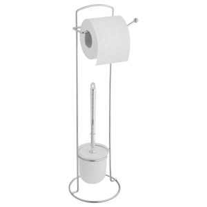 Stojak na papier toaletowy biały i szczotka do wc – Yoka 783233 Stojak na papier toaletowy biały i szczotka do wc – Yoka 783233