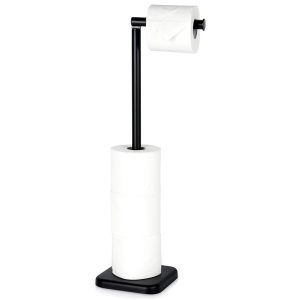 Stojak na papier toaletowy czarny 56 cm 748181 Stojak na papier toaletowy czarny 56 cm 748181