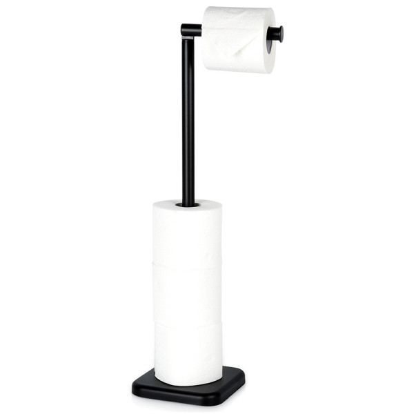 Stojak na papier toaletowy czarny 56 cm 748181