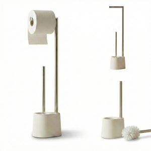 Stojak na papier toaletowy i szczotkę do WC STILK, 63 cm 937584 Stojak na papier toaletowy i szczotkę do WC STILK, 63 cm 937584