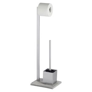 Stojak na papier toaletowy i szczotkę do WC, WENKO 152939 Stojak na papier toaletowy i szczotkę do WC, WENKO 152939