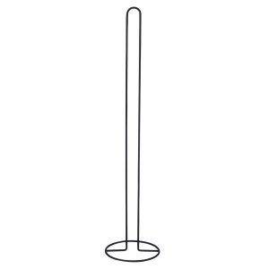 Stojak na papier toaletowy metalowy czarny 60 cm 176515