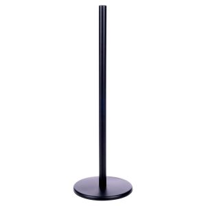 Stojak na papier toaletowy stalowy czarny 47 cm 176514