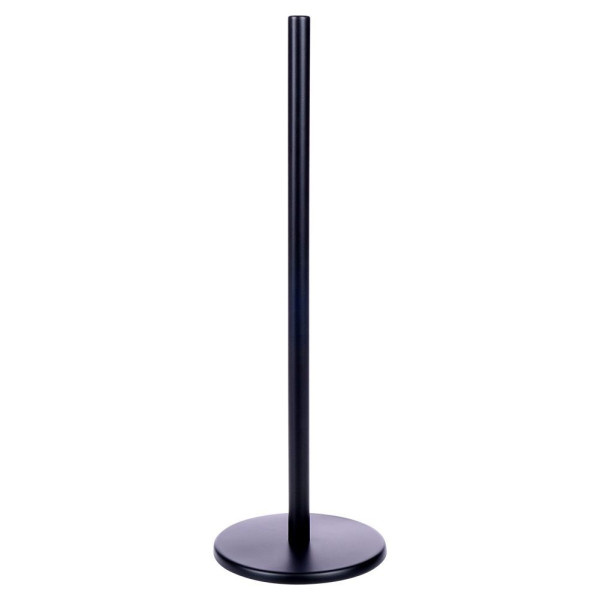 Stojak na papier toaletowy stalowy czarny 47 cm 176514