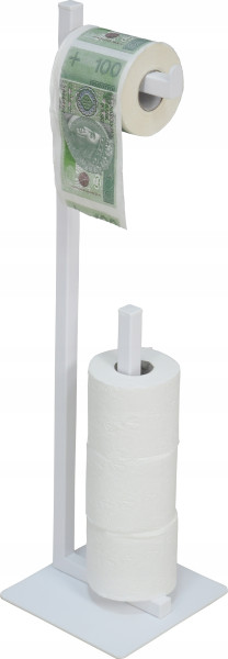 Stojak na papier toaletowy uchwyt loft Biały 958070