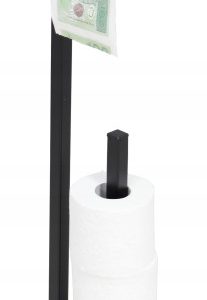Stojak na papier toaletowy uchwyt loft Czarny 958074