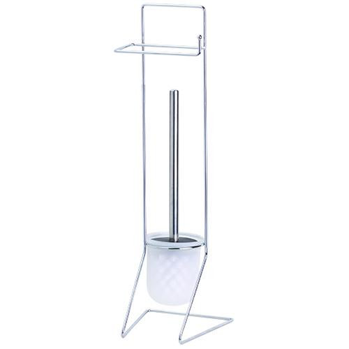 Stojak na papier ze szczotką OKY chrom 54 cm ze szczotką 386499