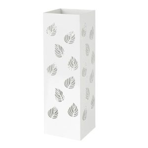 Stojak na parasole Liście metalowy biały 49 cm 989419 Stojak na parasole Liście metalowy biały 49 cm 989419